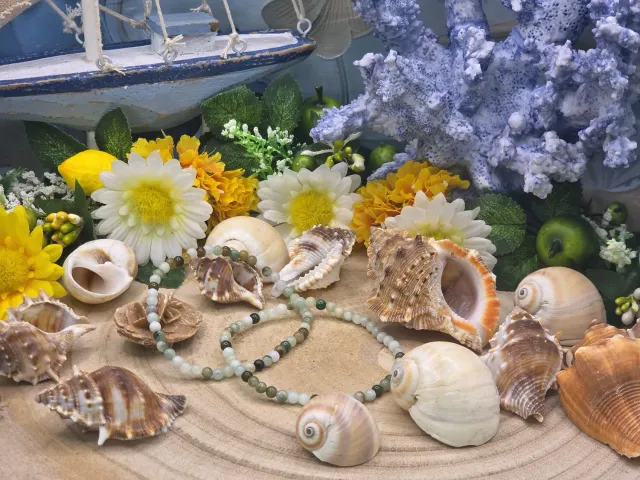 La Fenice Indaco Bracciale Giada naturale 4 mm