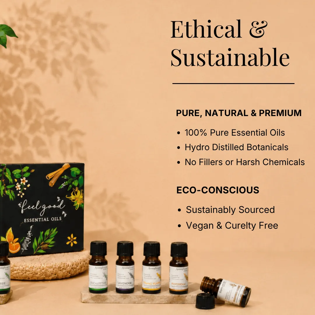 Aromafume Feel Good set oli essenziali puri 8x10 ml naturali