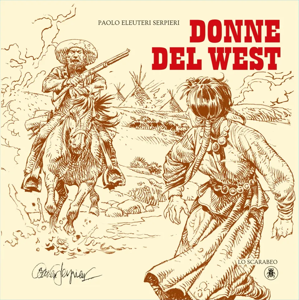 Lo Scarabeo Donne del West fumetto Serpieri 30x30 cm