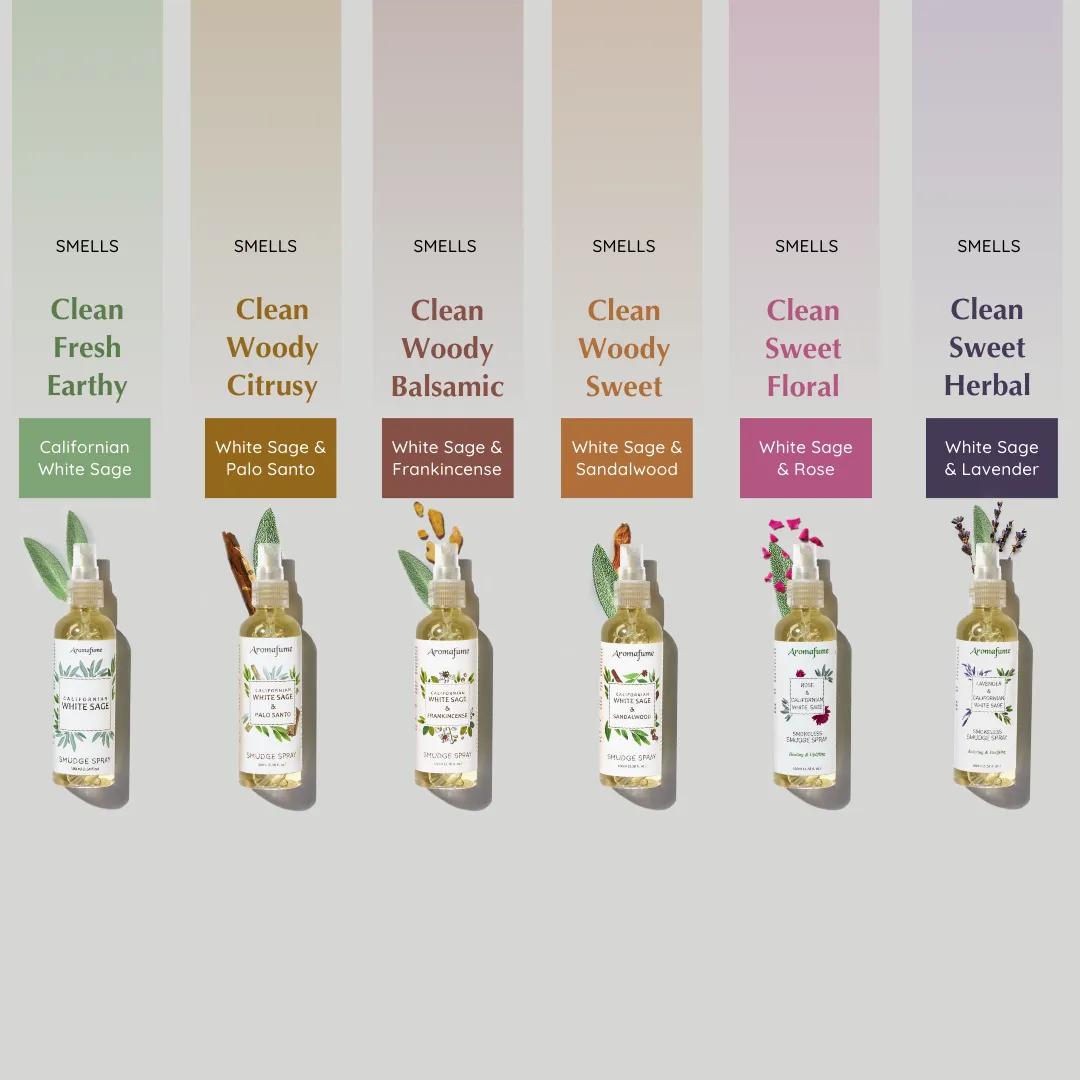 Aromafume White Sage Smudge Spray Gift Set set spray ambiente
