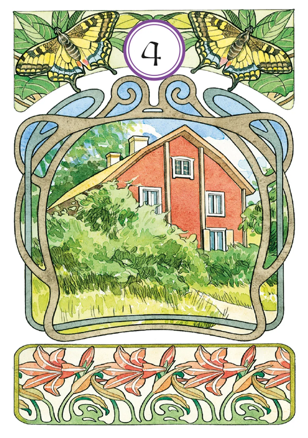 Lo Scarabeo Art Nouveau Lenormand Oracle oracolo 36 carte