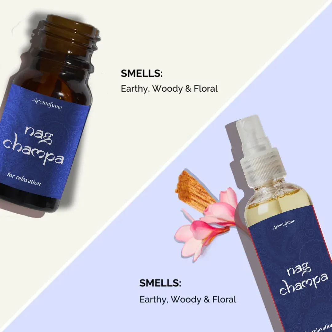 Aromafume Nag Champa Mist & Oil Kit Benessere 100ml+10ml Legnoso