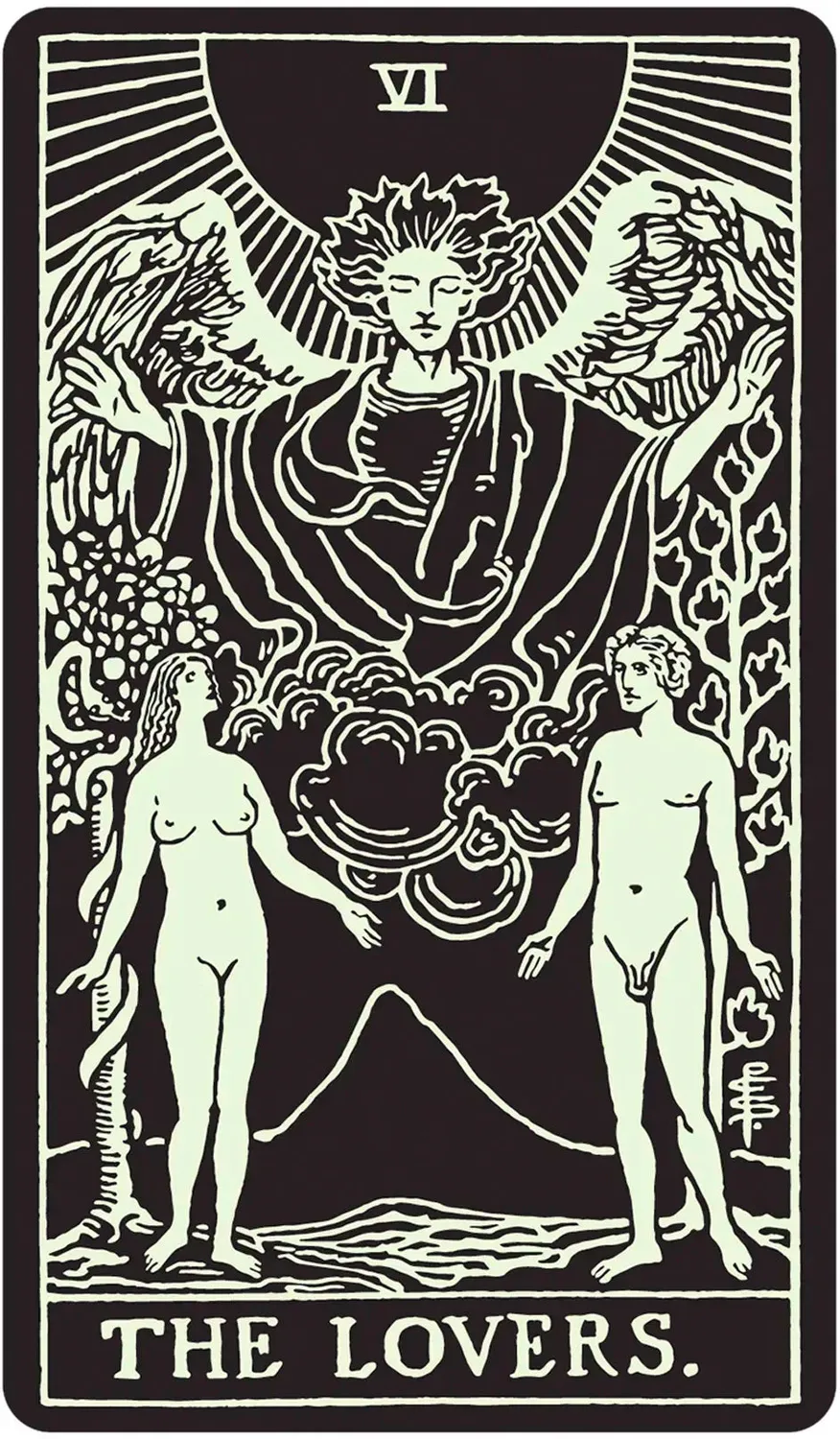 Glow in the Dark Tarot tarocchi 78 carte inglese luminosi