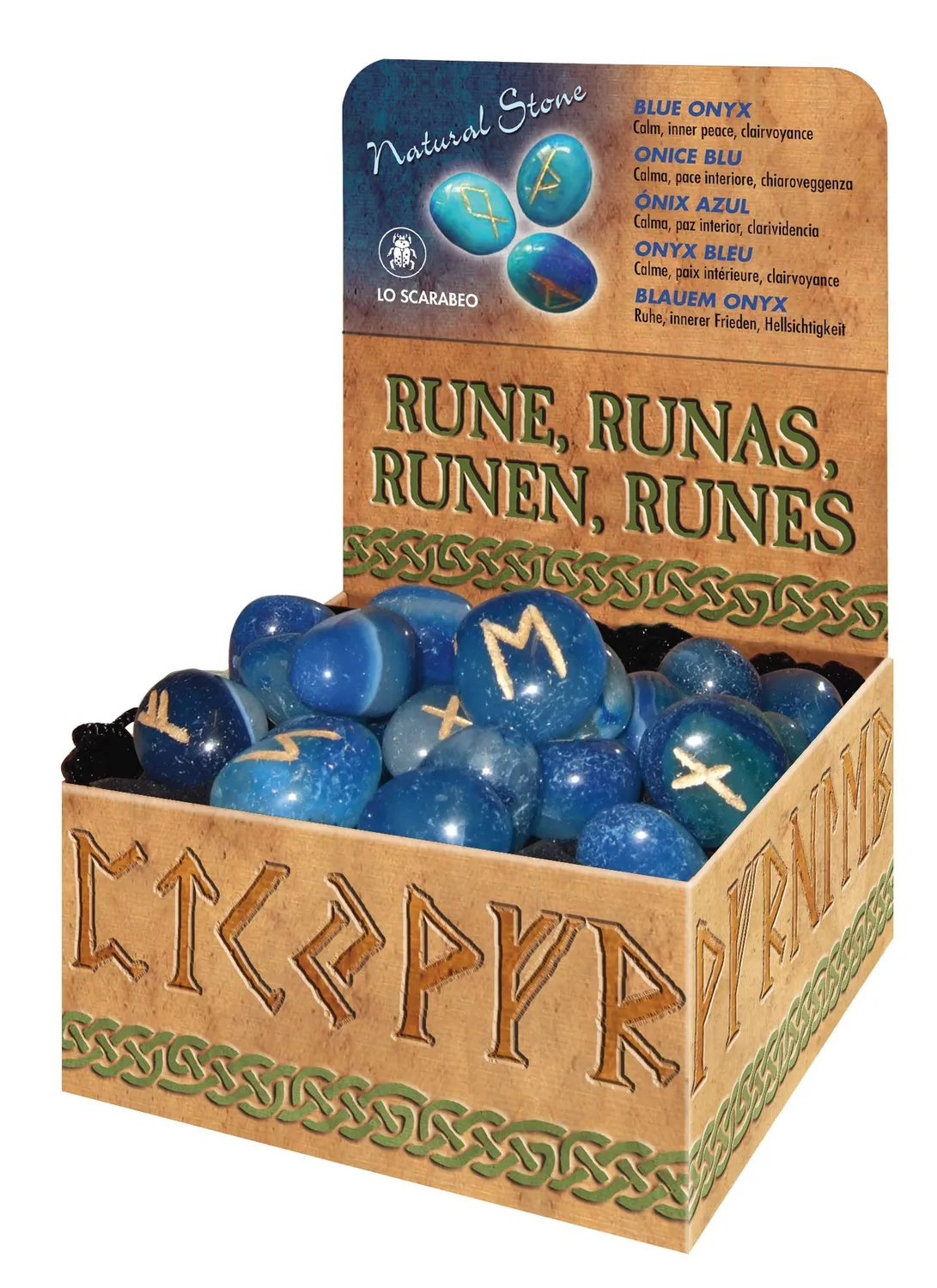 Lo Scarabeo Runes rune 25 pietre divinazione sacchetto