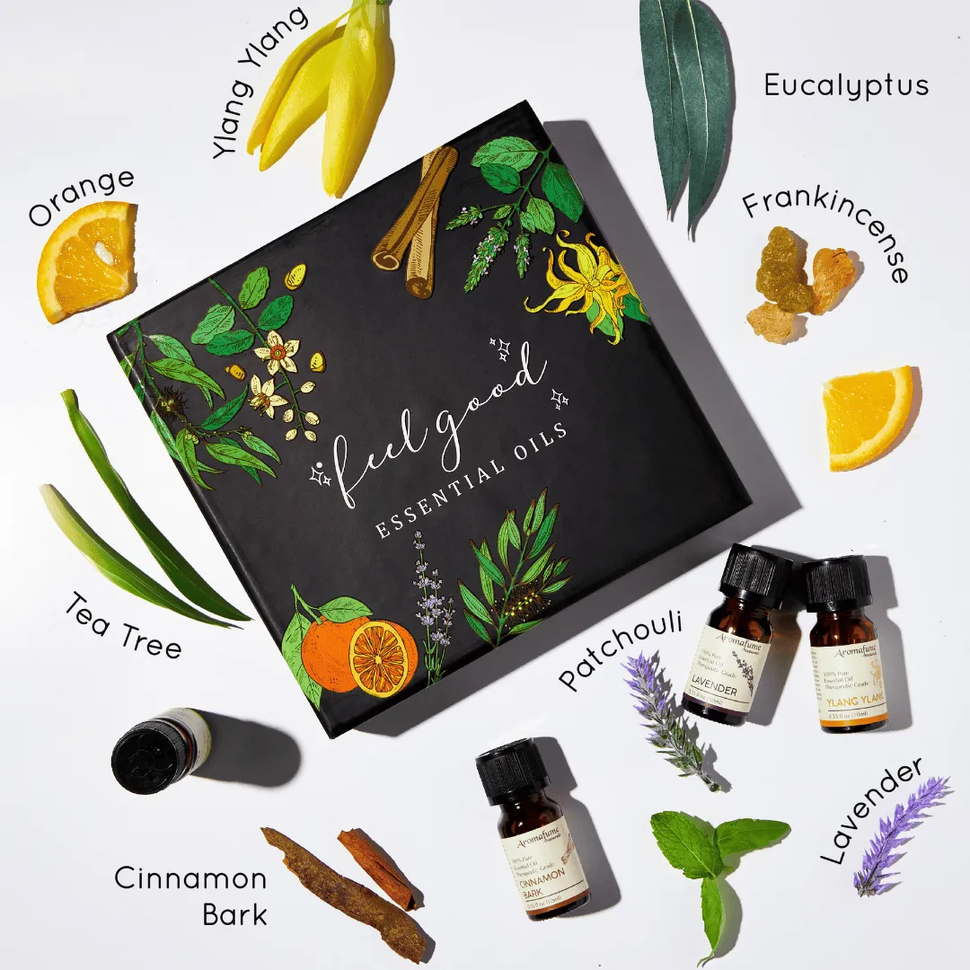 Aromafume Feel Good set oli essenziali puri 8x10 ml naturali