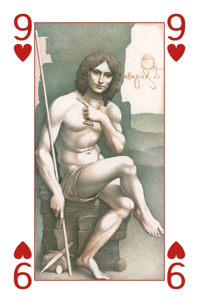 Lo Scarabeo Leonardo Da Vinci Illustrated Playing Cards carte da gioco 54 carte