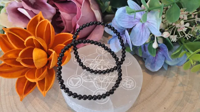 La Fenice Indaco Bracciale Tormalina Nera 4mm unisex