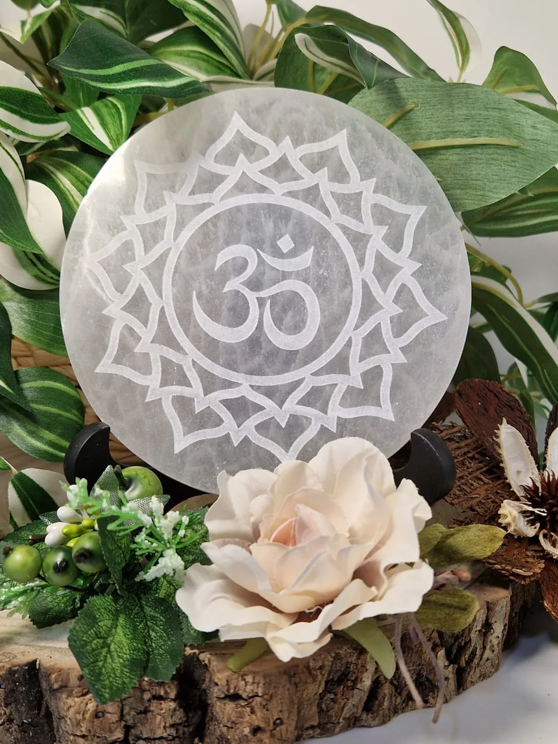 La Fenice Indaco Piatto armonizzatore selenite