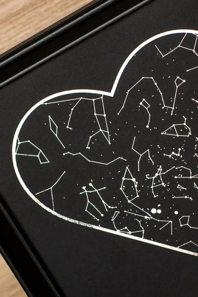 Astroflorarium Mappa Stellare Anniversario quadro personalizzato