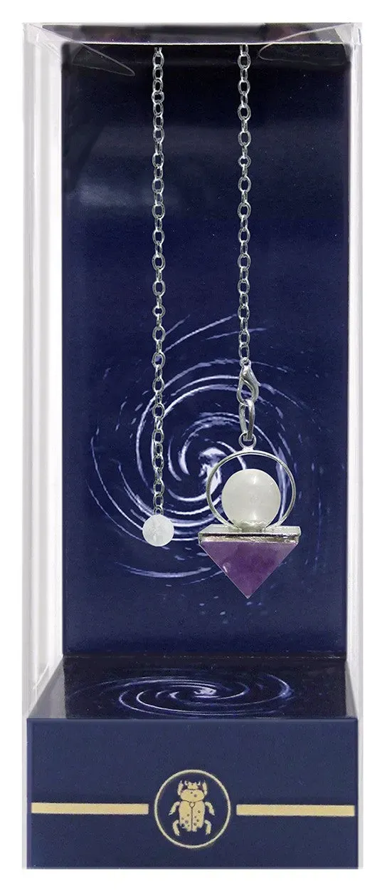 Lo Scarabeo Premium Amethyst Pyramid pendolo in ametista