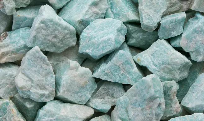 La Fenice Indaco Amazzonite pietra naturale verde-azzurra