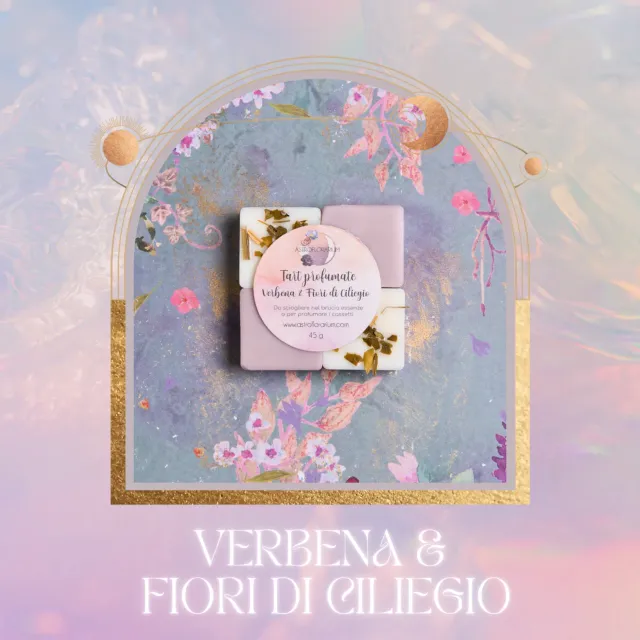 Astroflorarium Verbena e Fiori di Ciliegio tart cera di soia 4 cialde