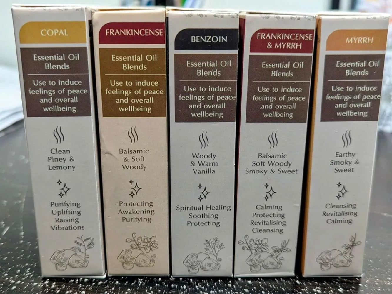 Aromafume Spiritual Awareness kit mattoncini profumati 12 pz con bruciatore