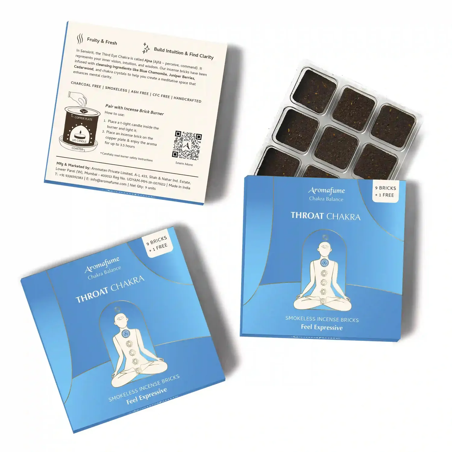 Aromafume 7 Chakra Mattoncini Incenso 14 pz