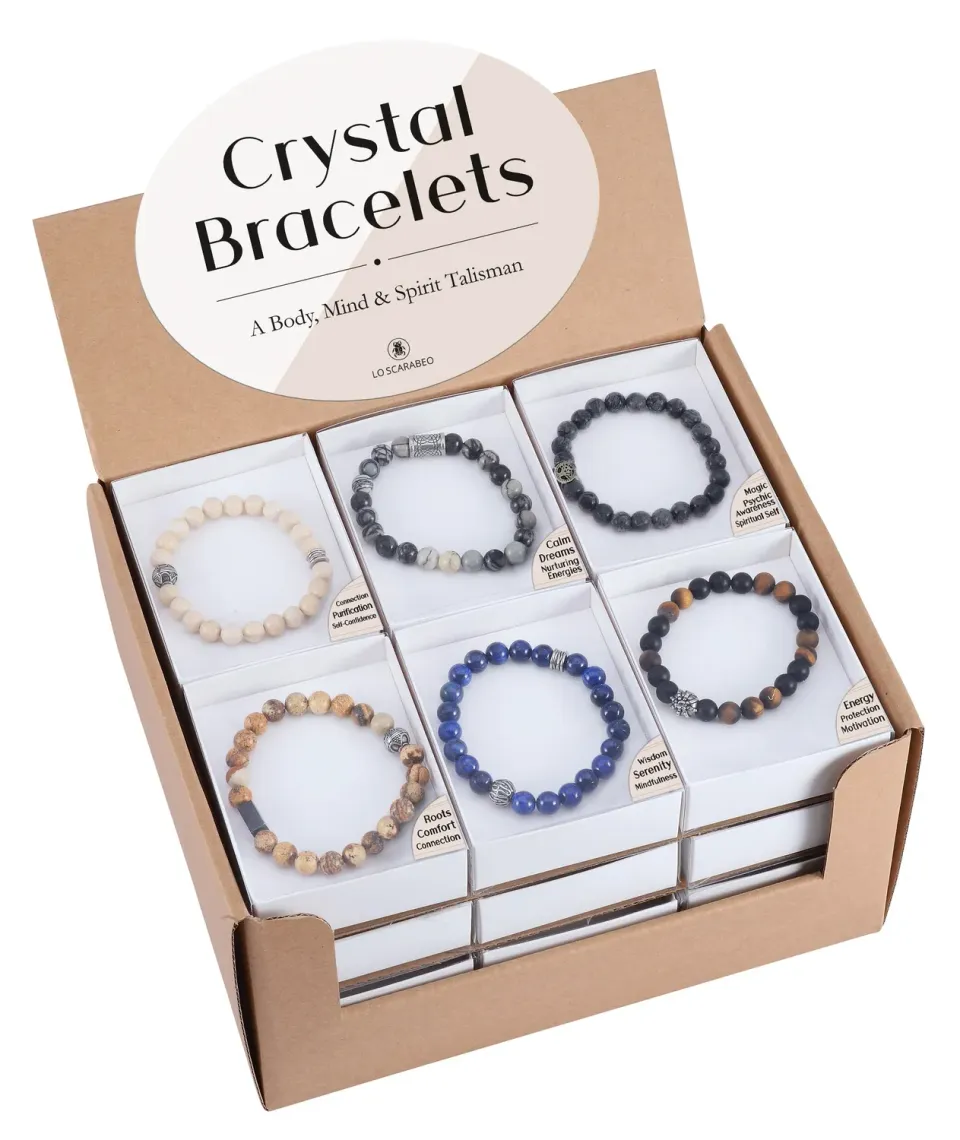 Lo Scarabeo Edizioni Crystal Bracelets Display espositore bracciali 24 pezzi