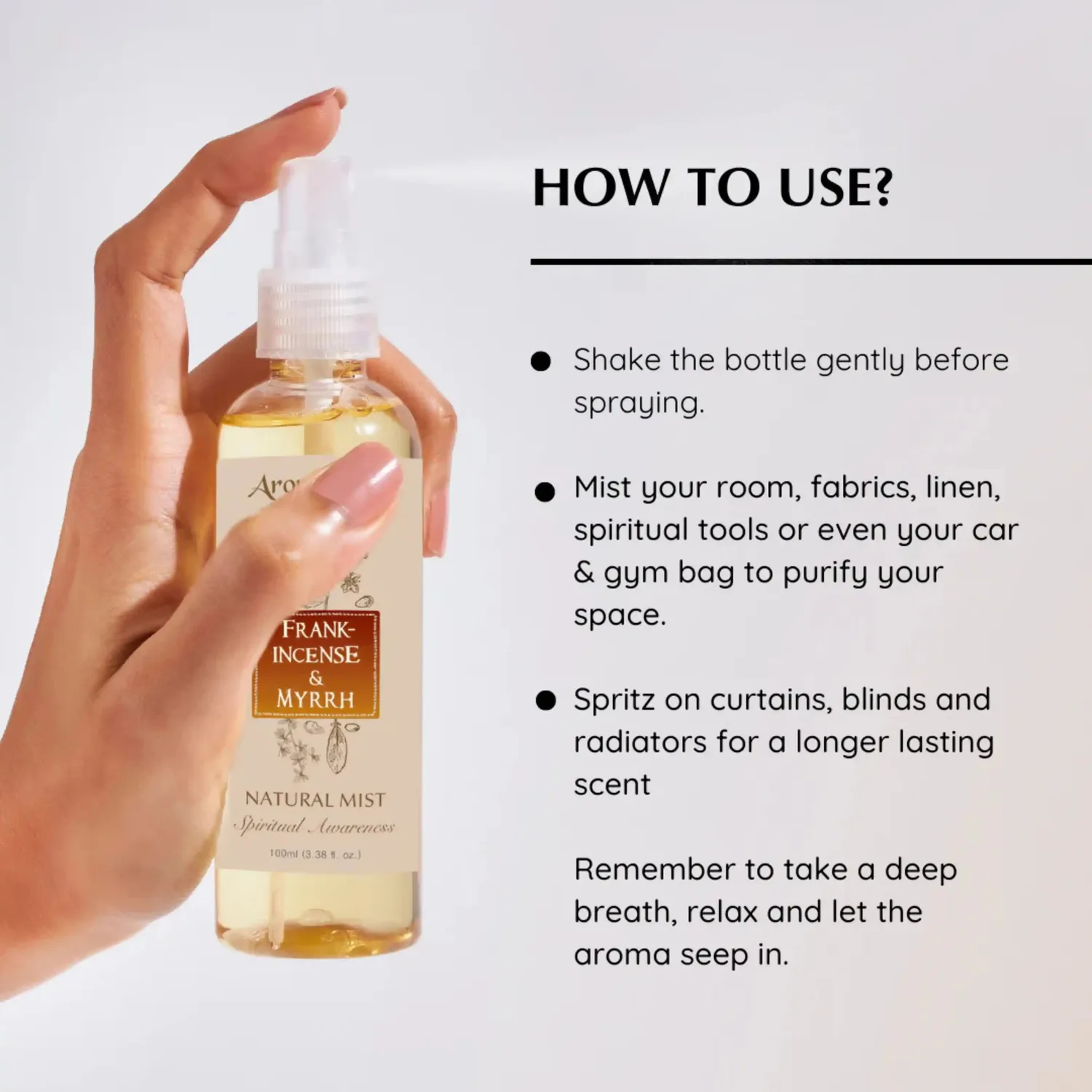 Aromafume Frankincense Myrrh White Sage kit 2 spray
