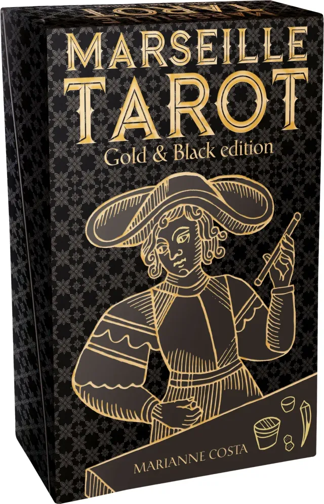 Lo Scarabeo Marseille Tarot Gold Black Mazzo 78 Carte
