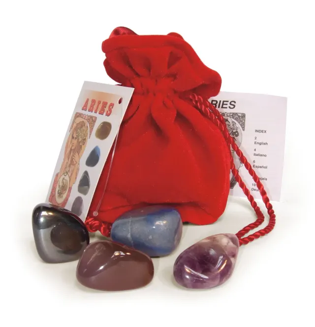 Lo Scarabeo Aries Kit Cristalli Zodiacali 4 Pietre