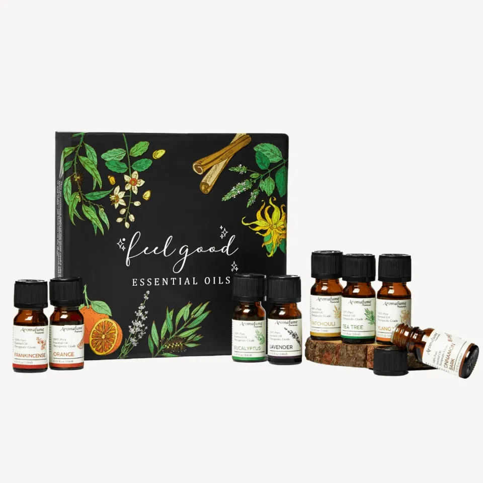 Aromafume Feel Good set oli essenziali puri 8x10 ml naturali