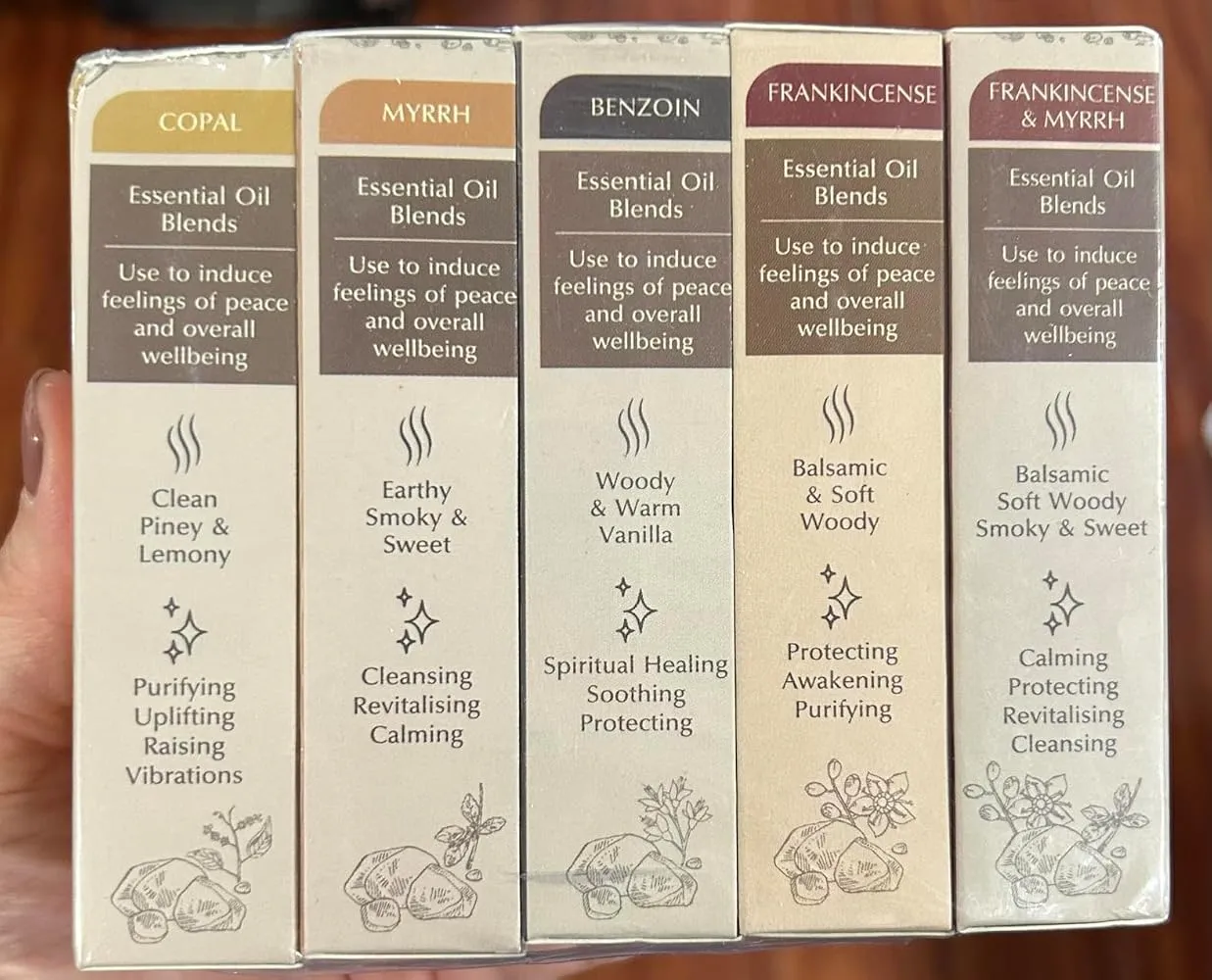 Aromafume Spiritual Awareness kit mattoncini profumati 12 pz con bruciatore