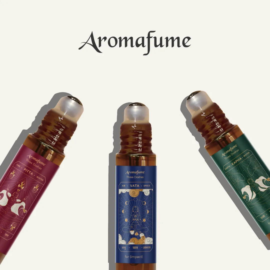 Aromafume Ayurveda set roll-on oli essenziali lavanda agrumi