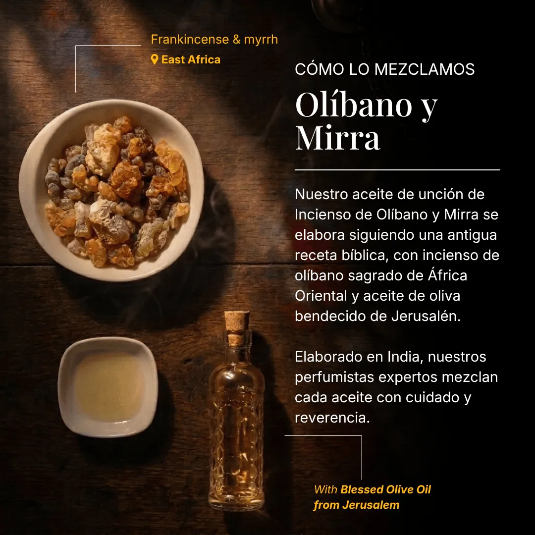 Aromafume Incenso e Mirra olio unzione biblico protettivo
