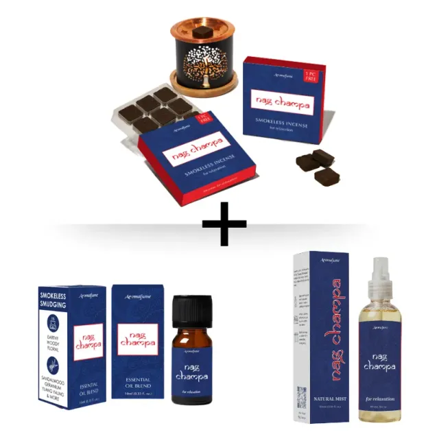 Aromafume Hippie Soul Nag Champa kit incenso e profumo