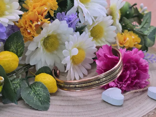 La Fenice Indaco Bracciale in Rame regolabile