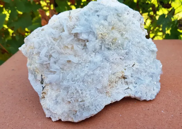 La Fenice Indaco Barite Grezza Pietra Naturale Azzurra 20 cm