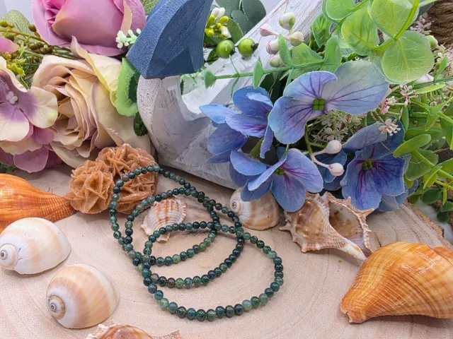 La Fenice Indaco Bracciale Agata Muschiata bracciale verde muschio