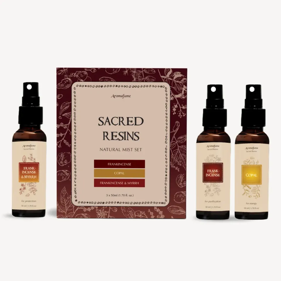 Aromafume Sacred Resins set 3 spray 50 ml senza fumo