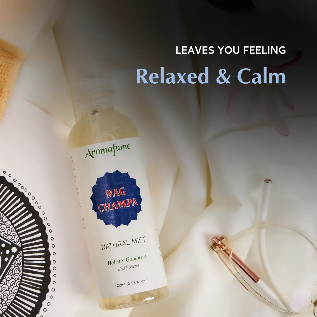 Aromafume Frankincense & Myrrh Mist + Nag Champa Mist spray ambiente