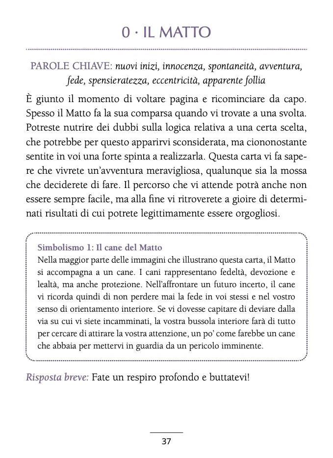 Lo Scarabeo Little Book of Tarot libro arcani 240 pagine