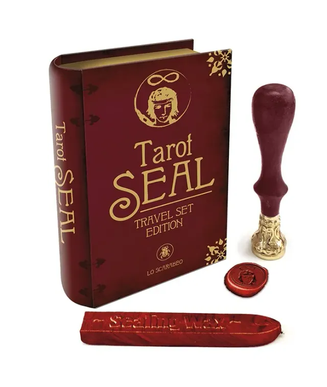 Lo Scarabeo Edizioni Wax Seal - Travel set kit sigillo ceralacca rossa