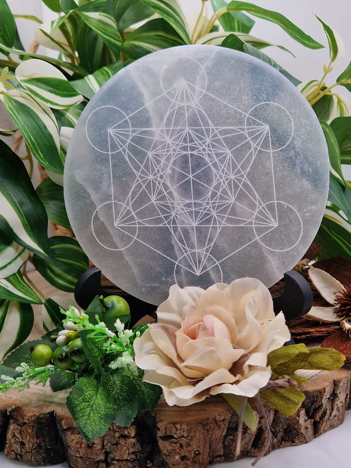 La Fenice Indaco Piatto armonizzatore selenite