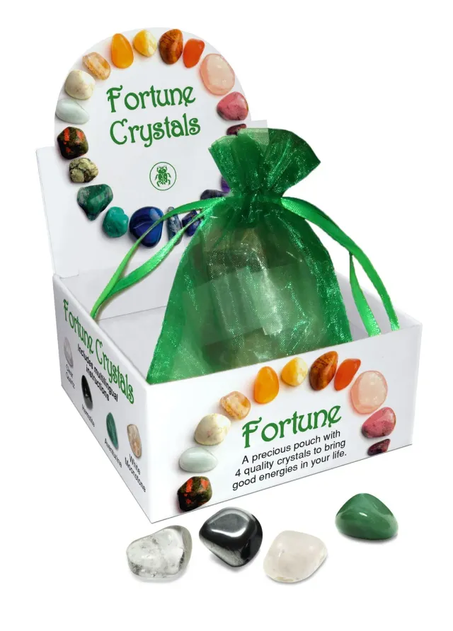 Lo Scarabeo Fortune Crystals pietre talismano 4 pietre amore fortuna