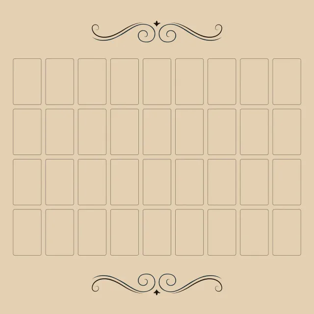 Lo Scarabeo Grand Tableau Lenormand Tappetino Velluto 60x60