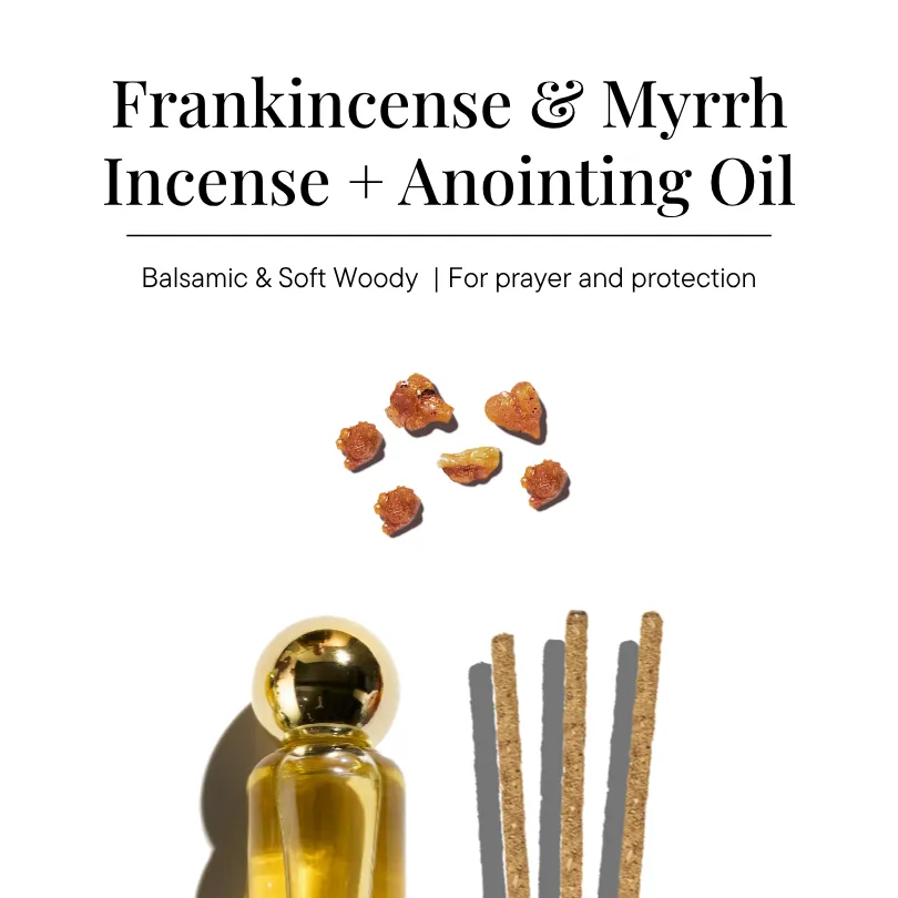Aromafume Frankincense & Myrrh bastoncini d’incenso 90 pz e olio