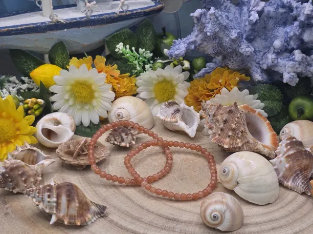 La Fenice Indaco Bracciale Pietra del Sole 4mm ottimismo