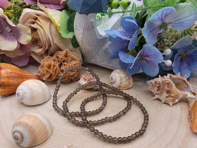 La Fenice Indaco Bracciale Quarzo Fumé 4mm unisex