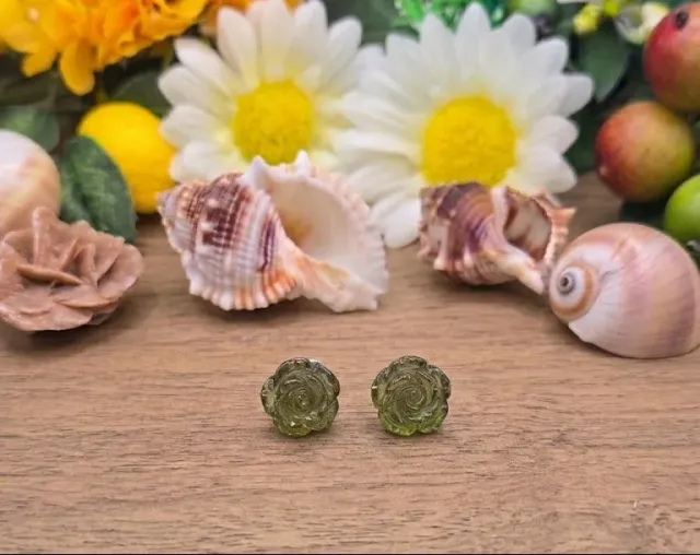 La Fenice Indaco Orecchini tormalina verde argento 6mm