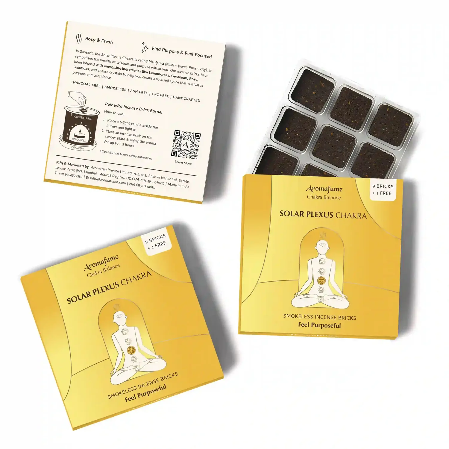 Aromafume 7 Chakra Mattoncini Incenso 14 pz
