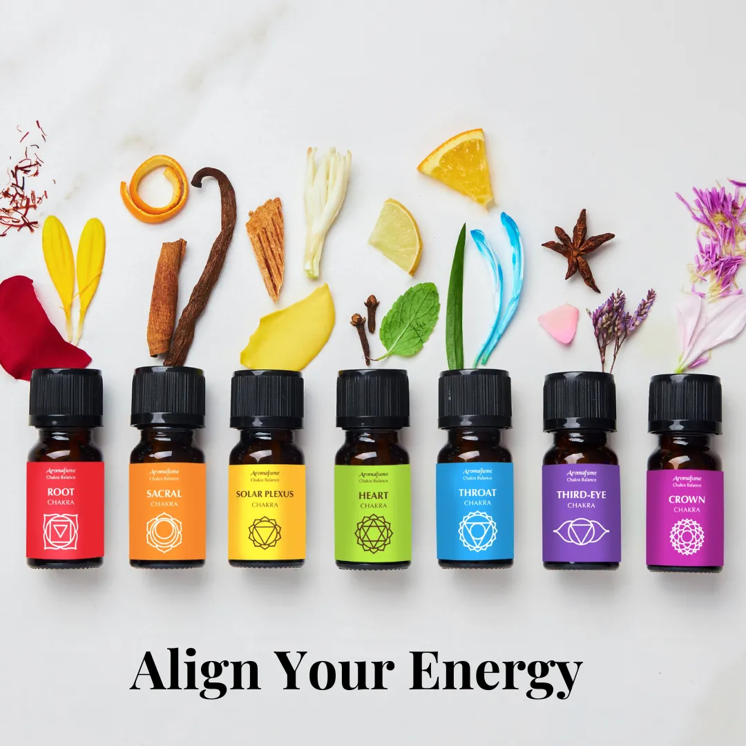Aromafume 7 Chakra Essential Oil Gift Set oli essenziali
