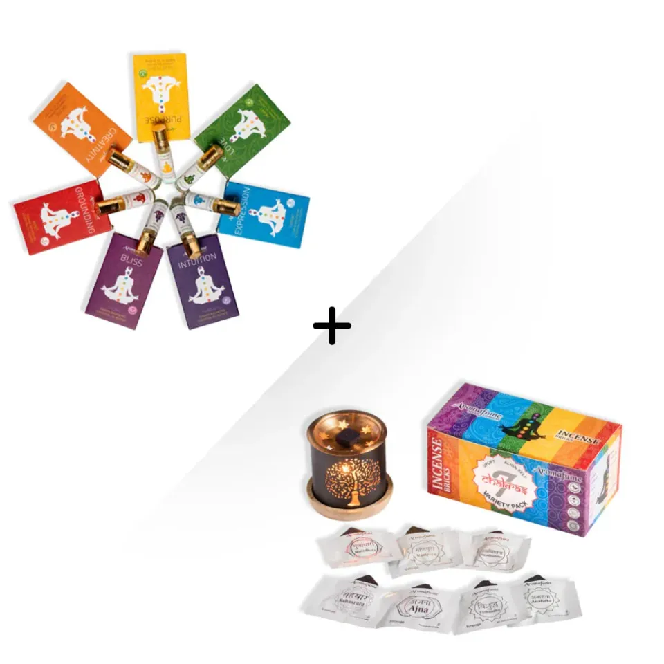 Aromafume Energy Healing Kit Benessere 7 Chakra Roll-On